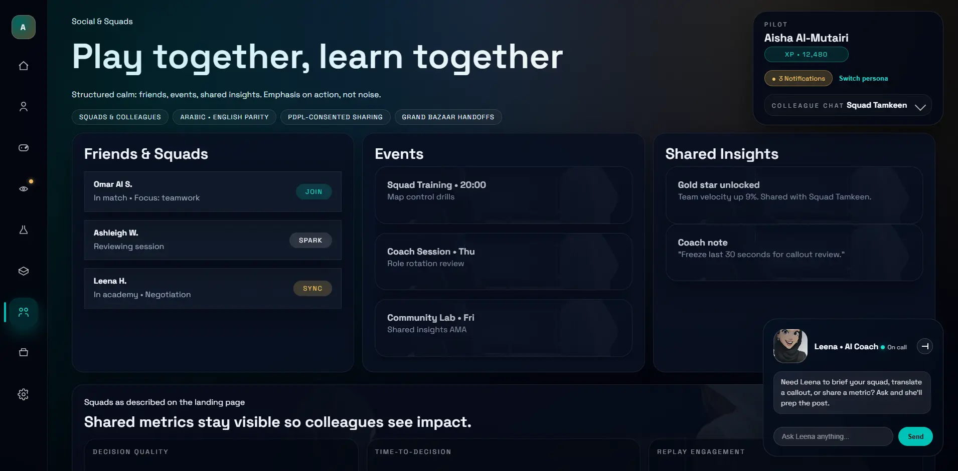 Altaius platform interface - slide 7